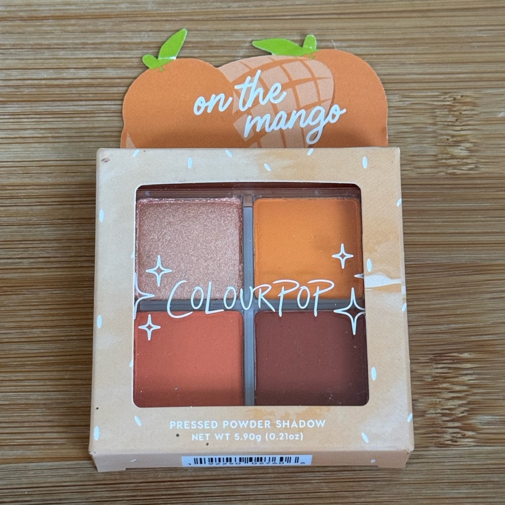 Colourpop On The Mango Pressed Powder Shadow Quad
